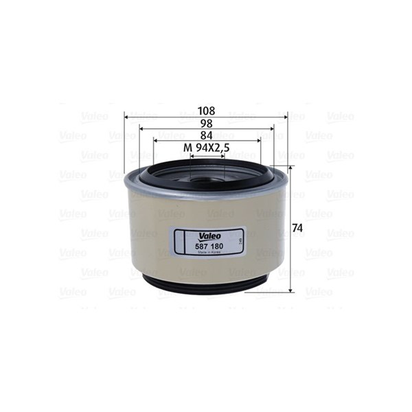 Bränslefilter Valeo 587180 VALEO