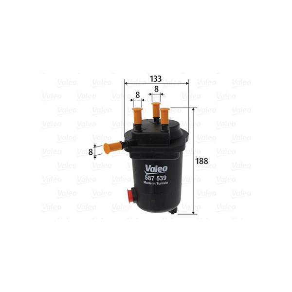 Br�änslefilter Valeo 587539 VALEO