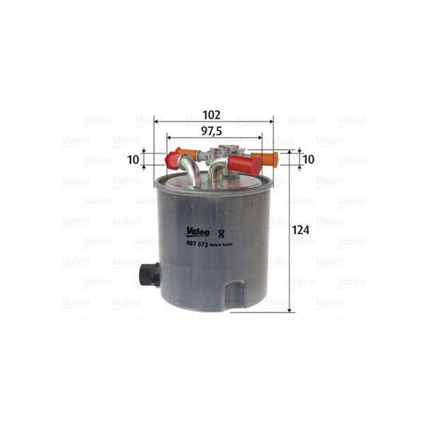 Bränslefilter Valeo 587572 VALEO