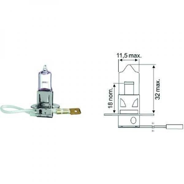 Halogenlampa DIEDERICHS H3 PK22s 12V Diederichs LID10015 DIEDERICHS