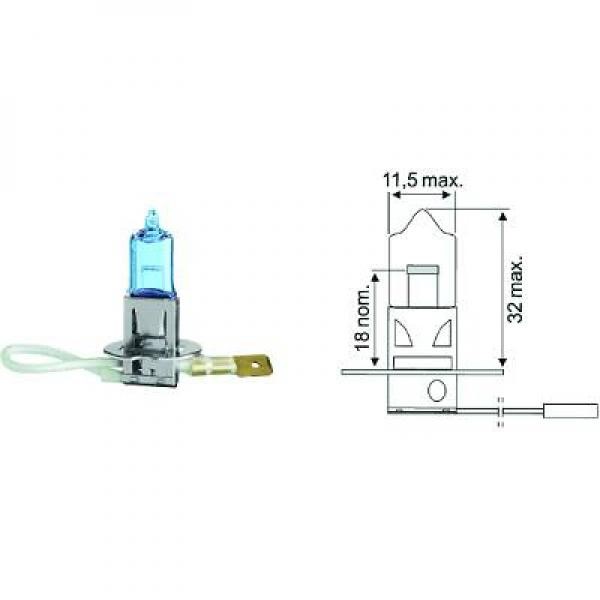 Halogenlampa DIEDERICHS Xenon Look 3.460 K H3 PK22s Diederichs LI DIEDERICHS