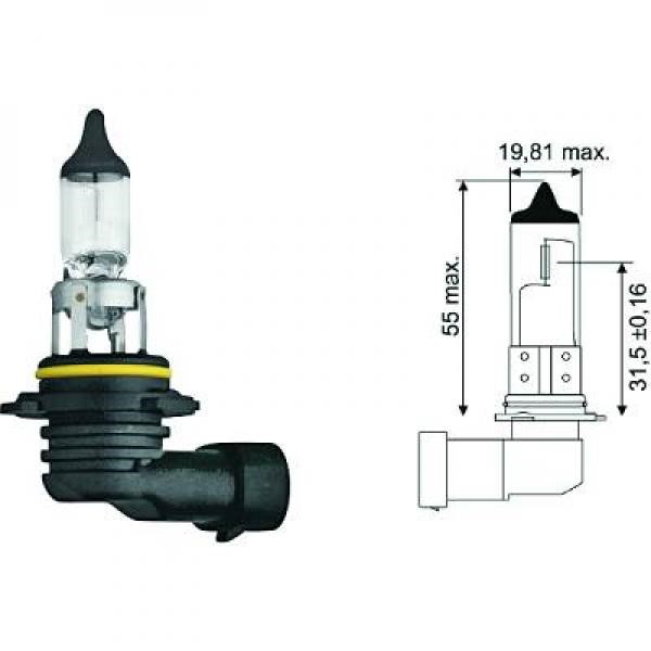 Halogenlampa DIEDERICHS Hb4 P22d 12V Diederichs LID10029 DIEDERICHS