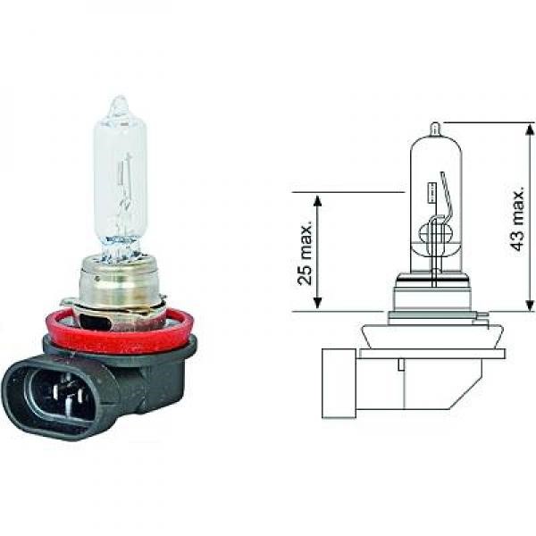 Halogenlampa DIEDERICHS H9 PGJ19-5 12V Diederichs LID10035 DIEDERICHS