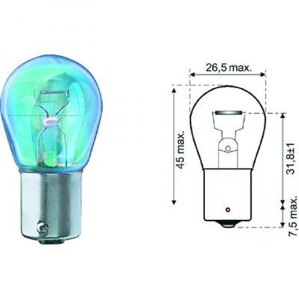 Glödlampa DIEDERICHS Silver PY21W Bau15s, Tvåsidig Diederichs LID DIEDERICHS