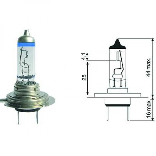 Halogenlampa DIEDERICHS More Light +120% H7 PX26d Diederichs LID1 DIEDERICHS