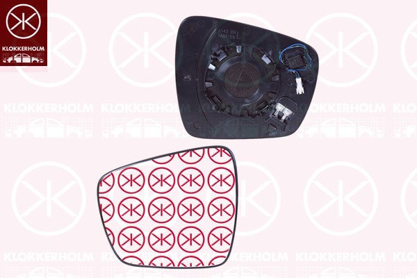 Spegelglas, yttre spegel, Höger Klokkerholm 60471064 KLOKKERHOLM