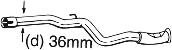 Reparationsrör, katalysator Bosal 889-167 BOSAL