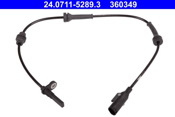 ABS-givare, Sensor, hjulvarvtal, Bakaxel Ate 24.0711-5289.3 ATE