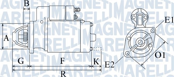 Startmotor Magneti marelli 063720349010 MAGNETI MARELLI