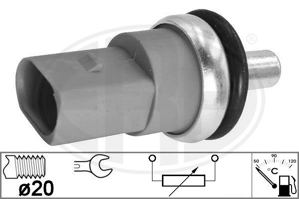 Sensor, kylvätsketemperatur, Bränsleledning