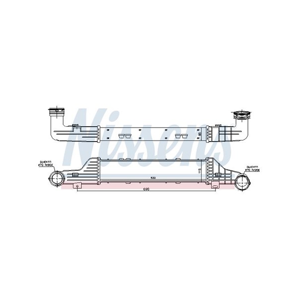 Intercooler Nissens 96784 NISSENS