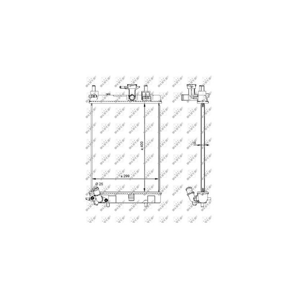 Kylare, motorkylning Nrf 59207 NRF