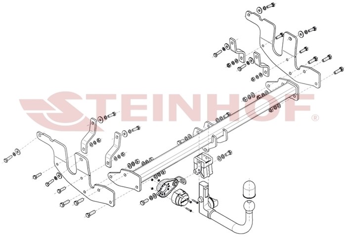 Dragkrok, Avtagbar Ford Ecosport Steinhof F-210 Steinhof Dragkrok, Avtagbar Ford Ecosport Steinhof F-210 Steinhof