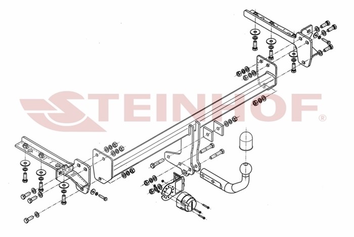 Dragkrok, Standard Honda Fr-v (be) Steinhof H-048 Steinhof