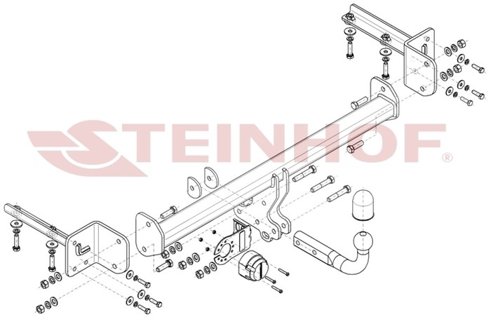 Dragkrok, Standard Honda Cr-v V (rw_, Rt_) Steinhof H-083 Steinhof