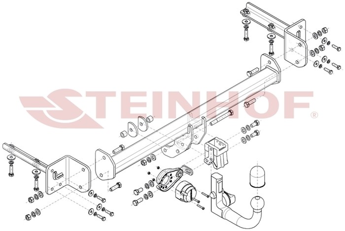 Dragkrok, Avtagbar Honda Cr-v V (rw_, Rt_) Steinhof H-084 Steinhof