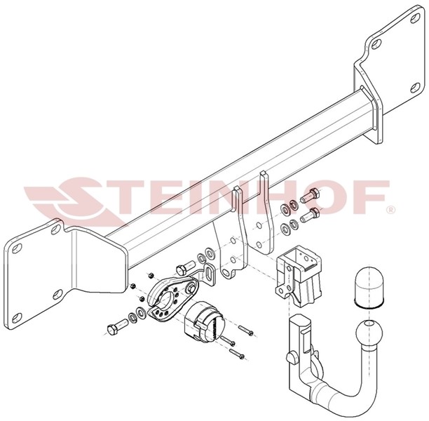 Dragkrok, Avtagbar Jagua Xf Ii (x260) Steinhof J-011 Steinhof