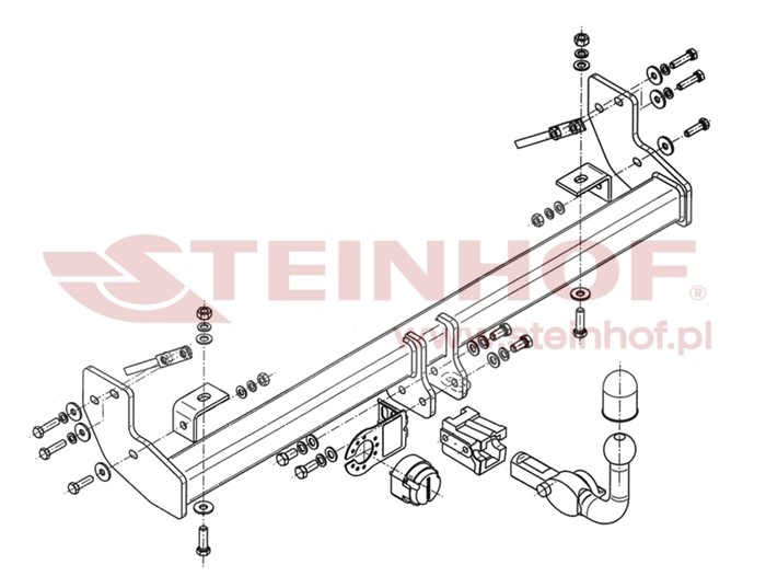 Dragkrok Jeep Wrangler II Steinhof J-069 Steinhof Dragkrok Jeep Wrangler II Steinhof J-069 Steinhof