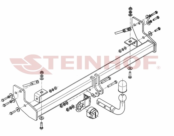 Dragkrok, Standard Jeep Wrangler Ii (tj) Steinhof J-070 Steinhof