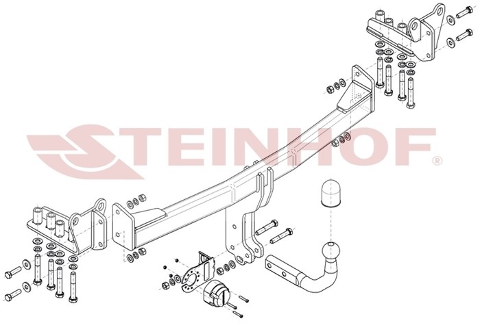 Dragkrok, Standard Landrover Range Rover Evoque (l551) Steinhof L Steinhof