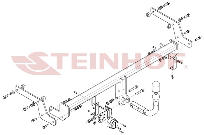Dragkrok, Standard Renau Clio V (b7_) Steinhof R-031 Steinhof