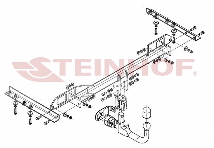Dragkrok, Avtagbar Saab 9-5 (ys3g) Steinhof S-011 Steinhof