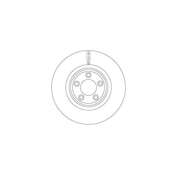 Bromsskiva Ventilerad, Framaxel Trw DF6223S TRW