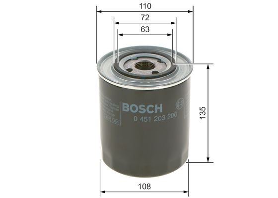 Oljefilter Bosch 0 451 203 206 BOSCH