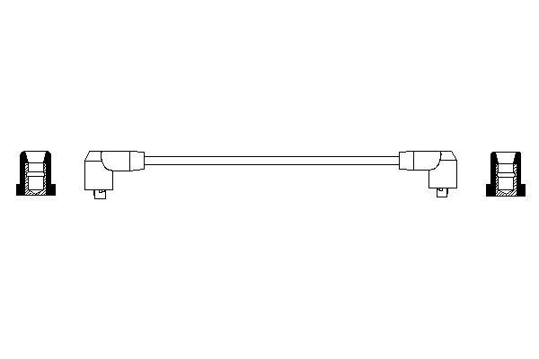 Tändkabel Bosch 0 986 356 195 BOSCH