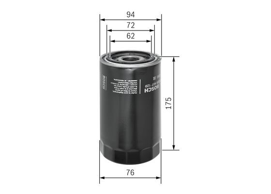Oljefilter Bosch F 026 407 129 BOSCH