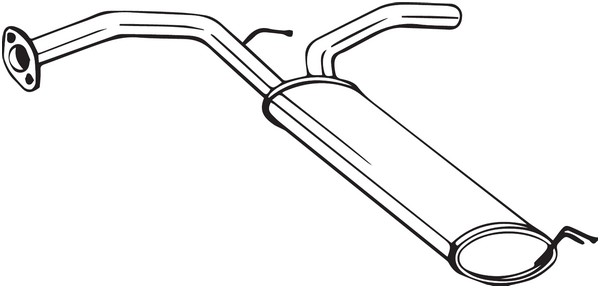 Bakre ljuddämpare Bosal 135-133 BOSAL