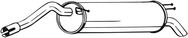 Bakre ljuddämpare Bosal 148-341 BOSAL
