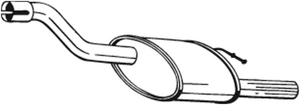 Bakre ljuddämpare Bosal 154-379 BOSAL