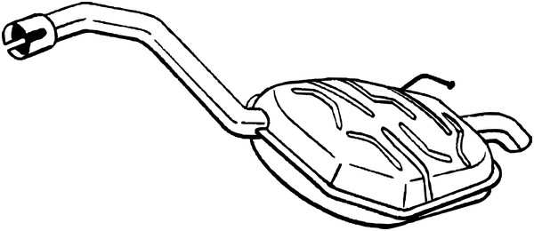 Bakre ljuddämpare Bosal 154-635 BOSAL