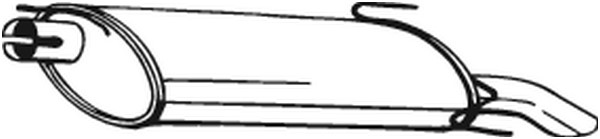 Bakre ljuddämpare Bosal 185-221 BOSAL