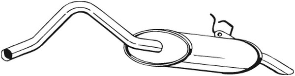 Bakre ljuddämpare Bosal 200-111 BOSAL