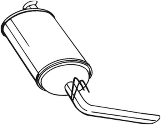 Bakre ljuddämpare Bosal 200-989 BOSAL