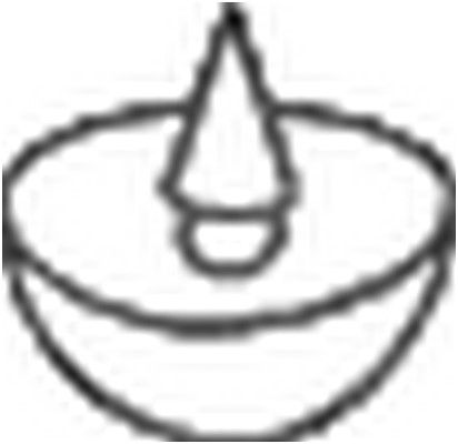 Gummiupphängning, avgassystem Bosal 255-306 BOSAL