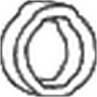 Gummiupphängning, avgassystem Bosal 255-356 BOSAL