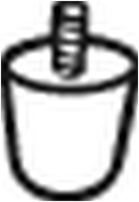 Gummiupphängning, avgassystem Bosal 255-410 BOSAL