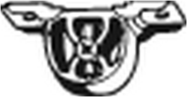 Gummiupphängning, avgassystem Bosal 255-483 BOSAL