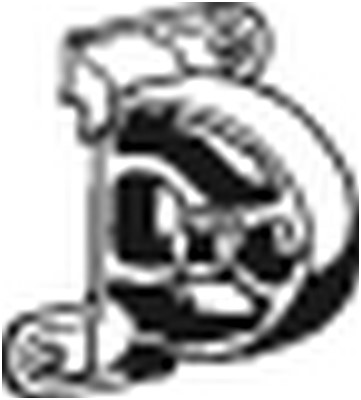 Gummiupphängning, avgassystem Bosal 255-488 BOSAL