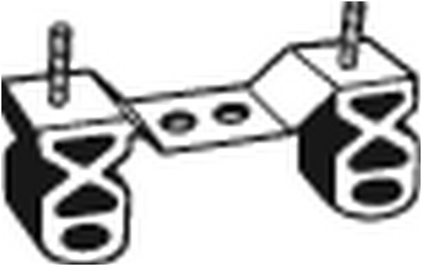 Gummiupphängning, avgassystem Bosal 255-516 BOSAL