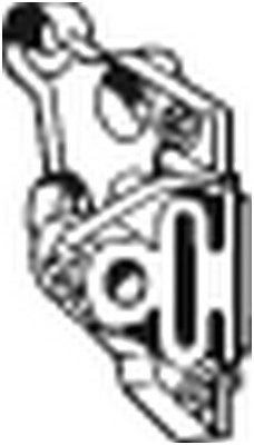 Gummiupphängning, avgassystem Bosal 255-549 BOSAL