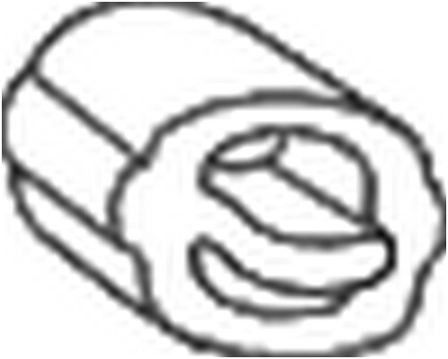 Gummiupphängning, avgassystem Bosal 255-919 BOSAL