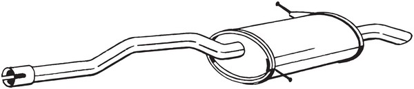 Bakre ljuddämpare Bosal 279-643 BOSAL