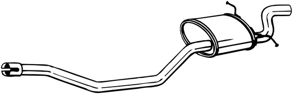Bakre ljuddämpare Bosal 280-253 BOSAL