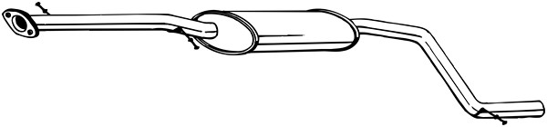 Mittenljuddämpare Bosal 285-193 BOSAL
