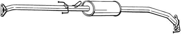 Mittenljuddämpare Bosal 289-033 BOSAL