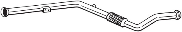 Avgasrör, Mitt Bosal 850-235 BOSAL